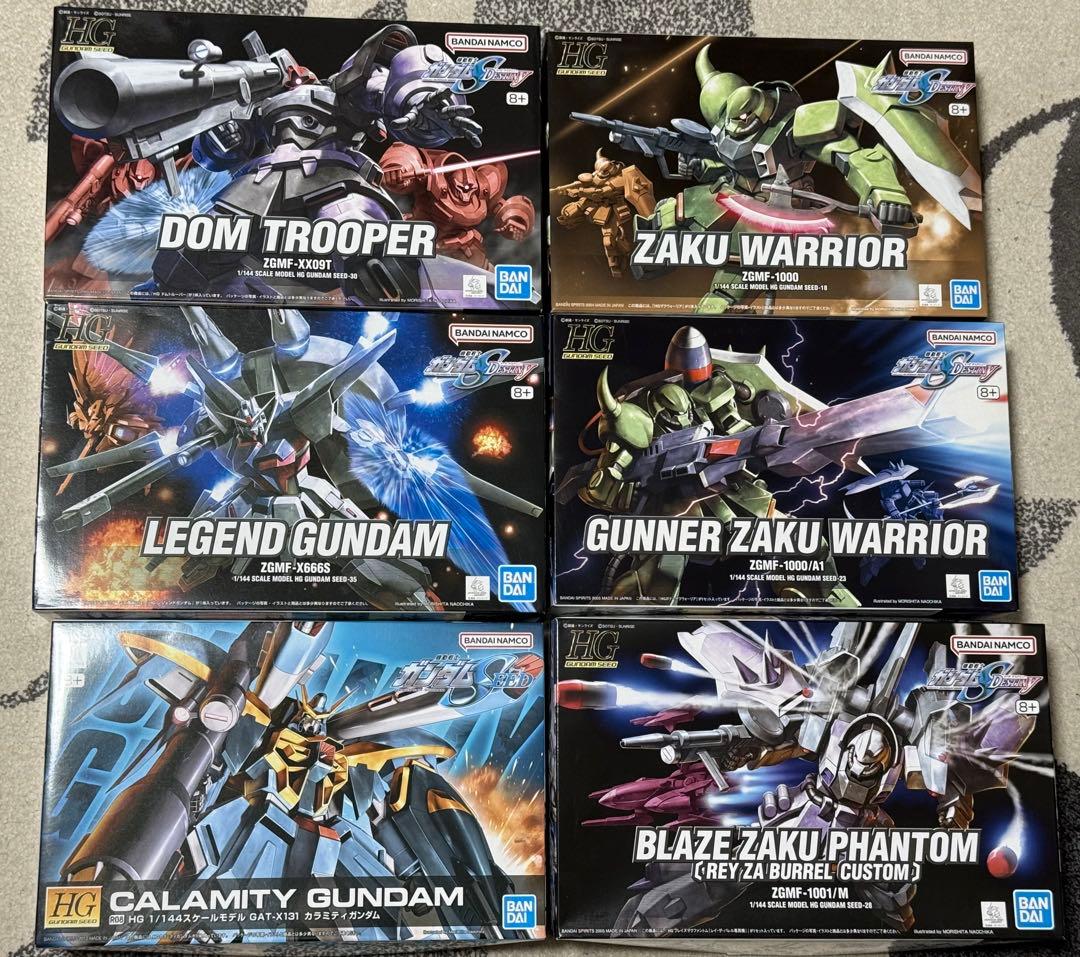 HGガンプラ ガンダムSEED系 6種 まとめ売りセット