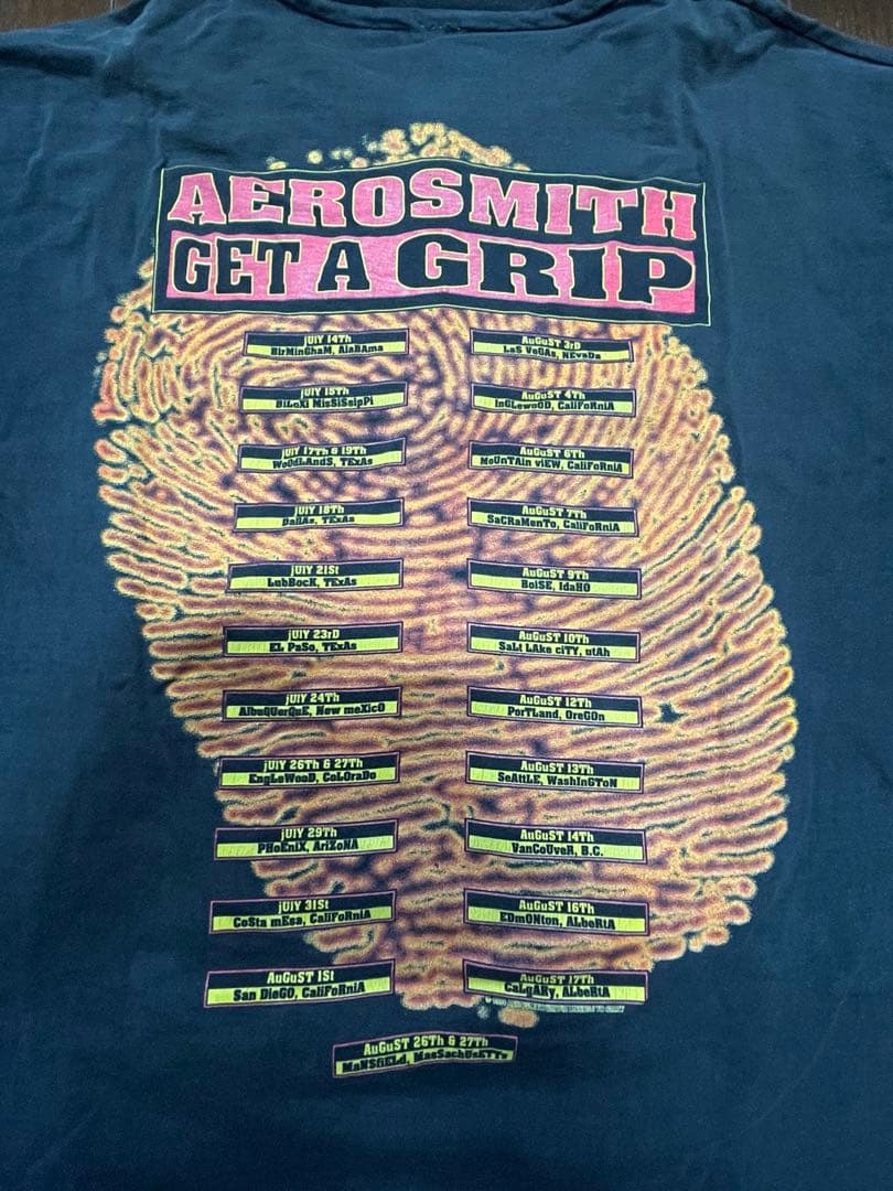 1993年AEROSMITH エアロスミスツアーTロックTヴィンテージT