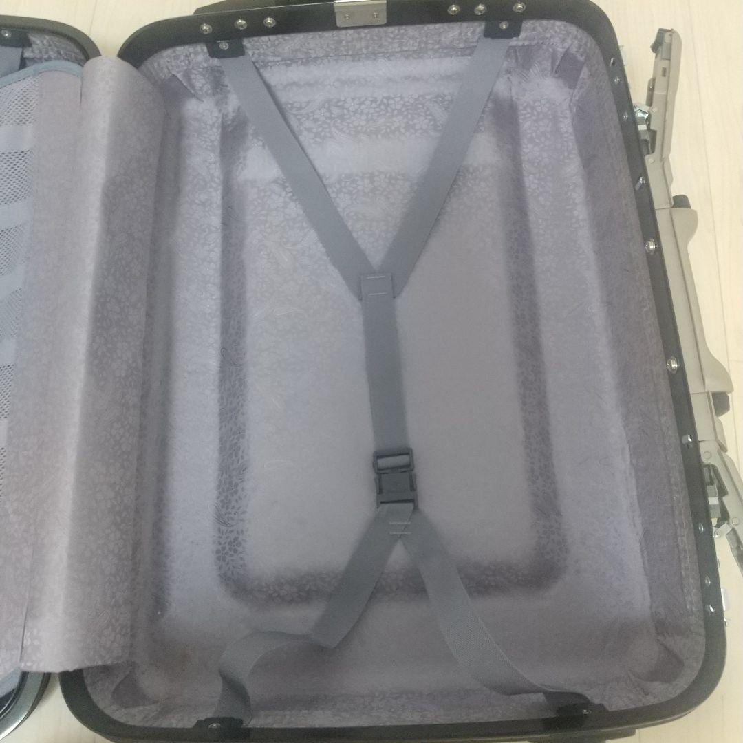 【美品】Samsonite シルバー 中型 ハード キャリーケース スーツケース