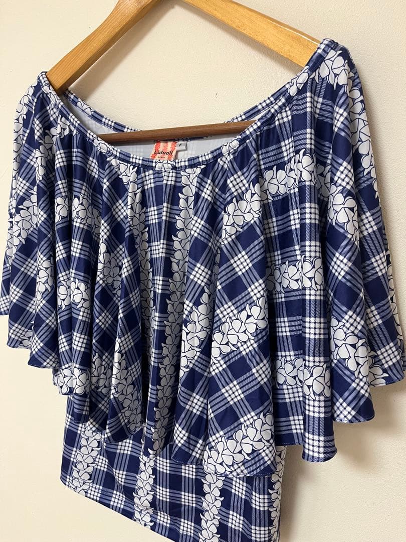 LULUOLI パカラ　レフア　ブラウス＆スカート　ネイビー　未使用　フリー