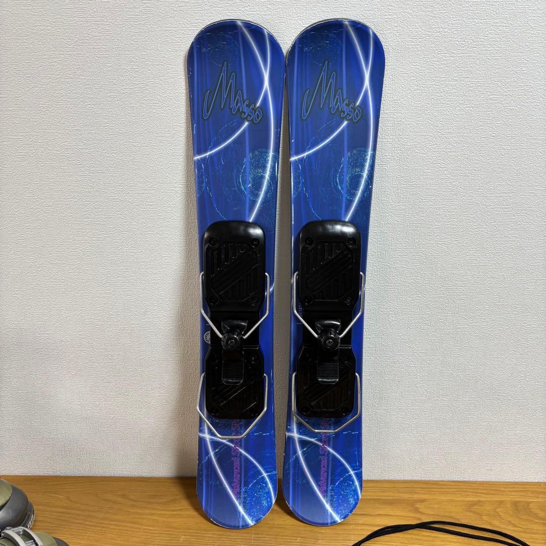 レディース　メンズ　ショートスキー　ファンスキーセット　22.5㎝-23㎝