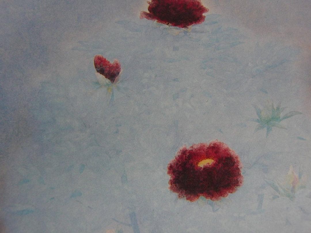 浜田観、【清晨】、希少な額装用画集より、新品額装付、状態良好