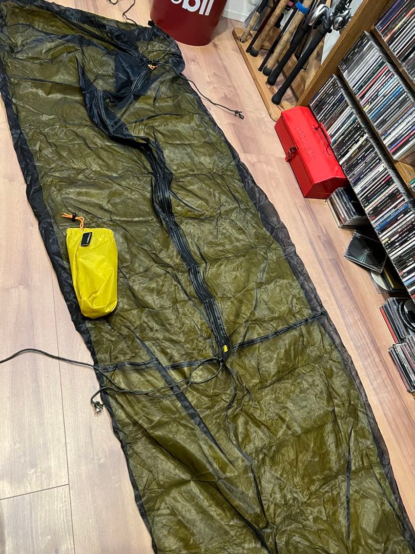 は*る様 USパップテント　ポール蚊帳グランドシート、ランドリーバッグ付き　軍幕