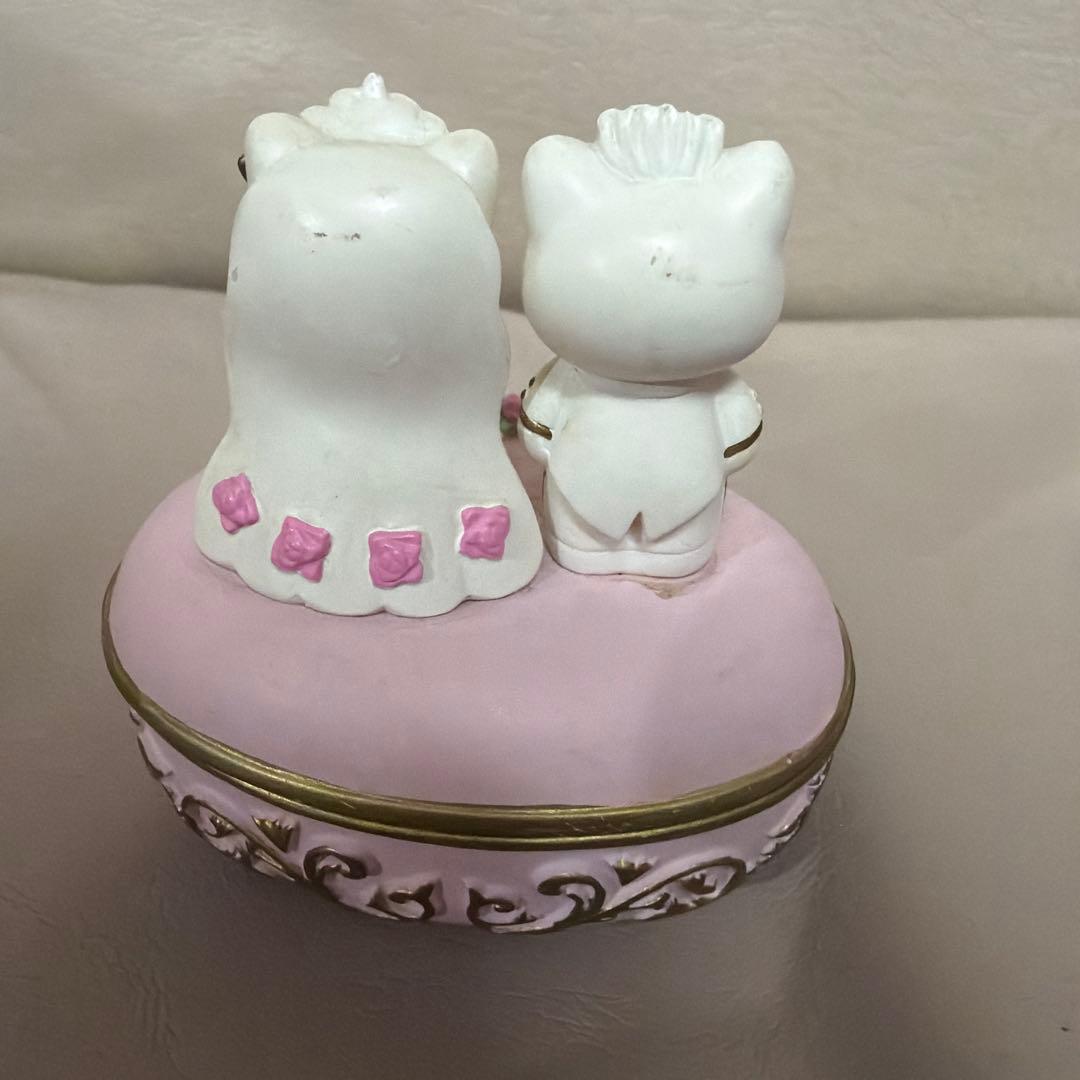 d*3様 【レア】ハローキティ ダニエル★ウェディング 小物入れ★2001年製