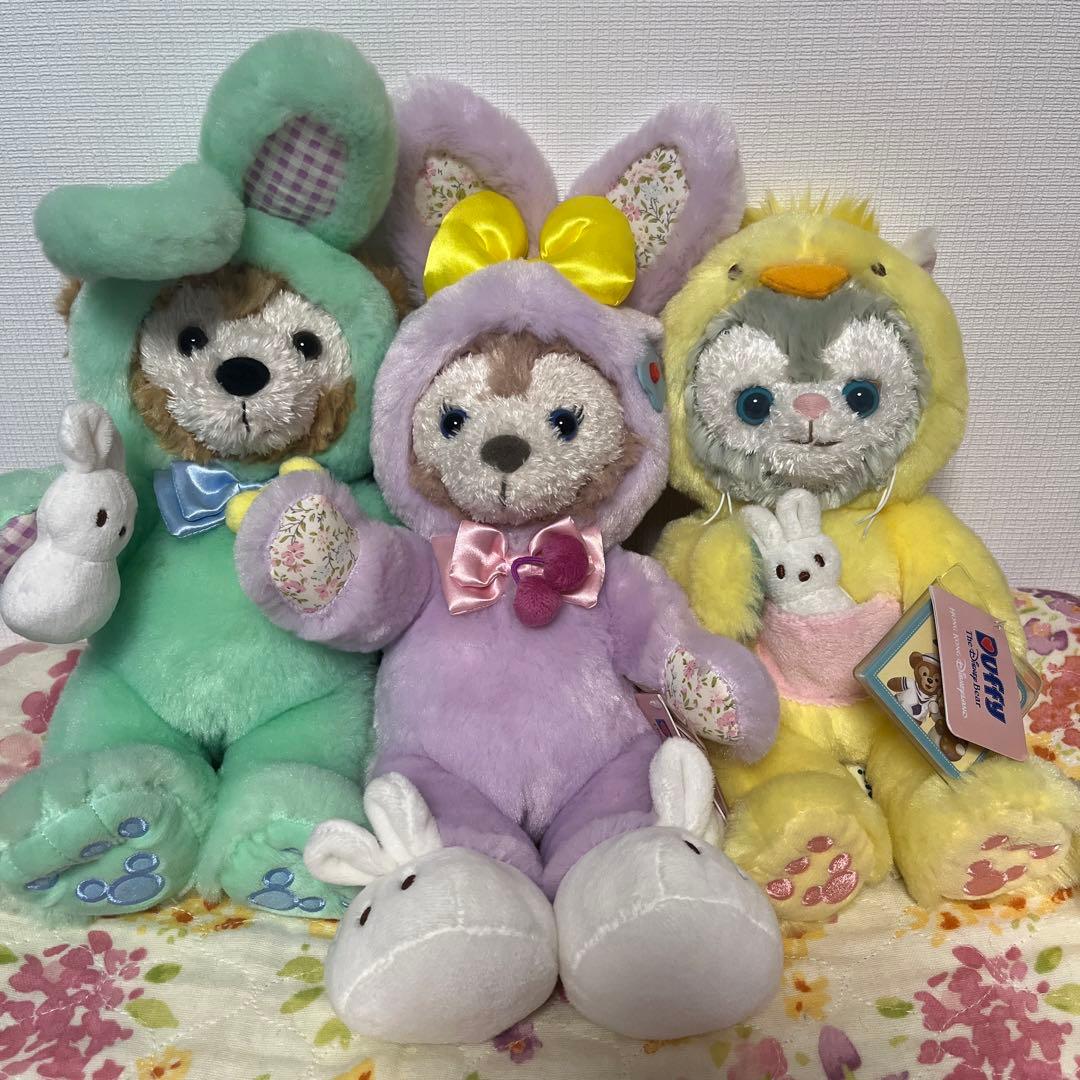 新品未使用　ダッフィー　ジェラトーニ　シェリーメイ　香港ディズニー　ぬいぐるみ