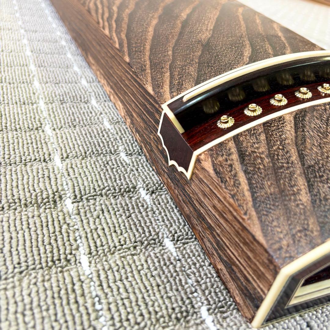 新品未使用 お琴 フルセット付属品付 上角すだれ彫 定価40万円相当 糸張り込