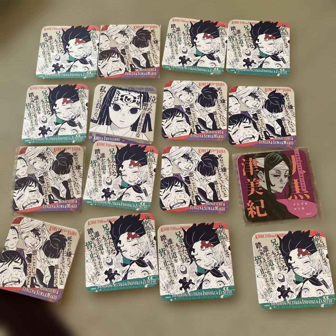 鬼滅の刃 原画展 アートコースター炭治郎・禰豆子・伊之助・善逸