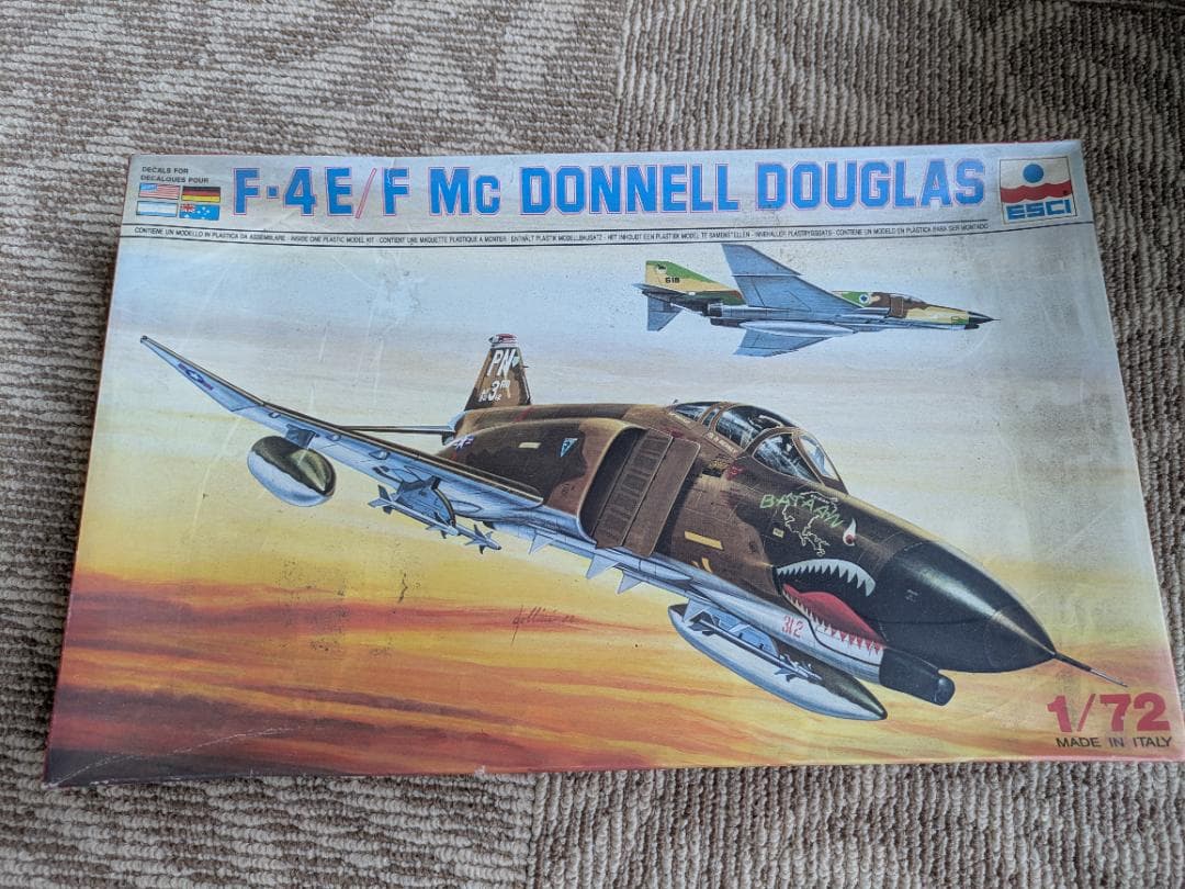 帳レア　プラモデル 1/72 ファントムⅡ　シリーズ3個セット