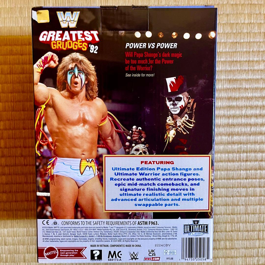 最安値 WWE アルティメットウォーリアー パパシャンゴ マテル フィギュア