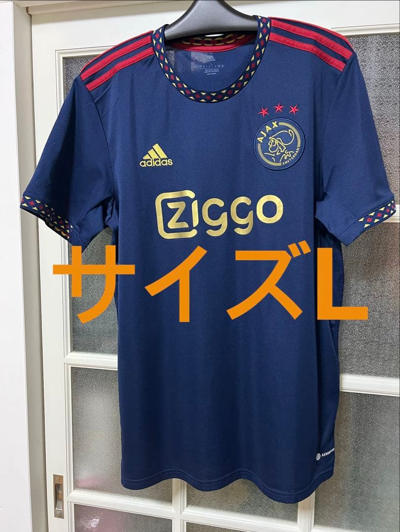 Ajax adidas ネイビーシャツ Lサイズ