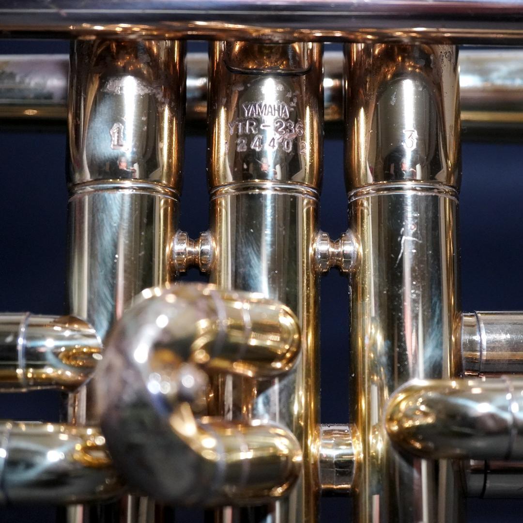 【ラッカー】YAMAHAトランペット YTR236／マウスピース／ハードケース