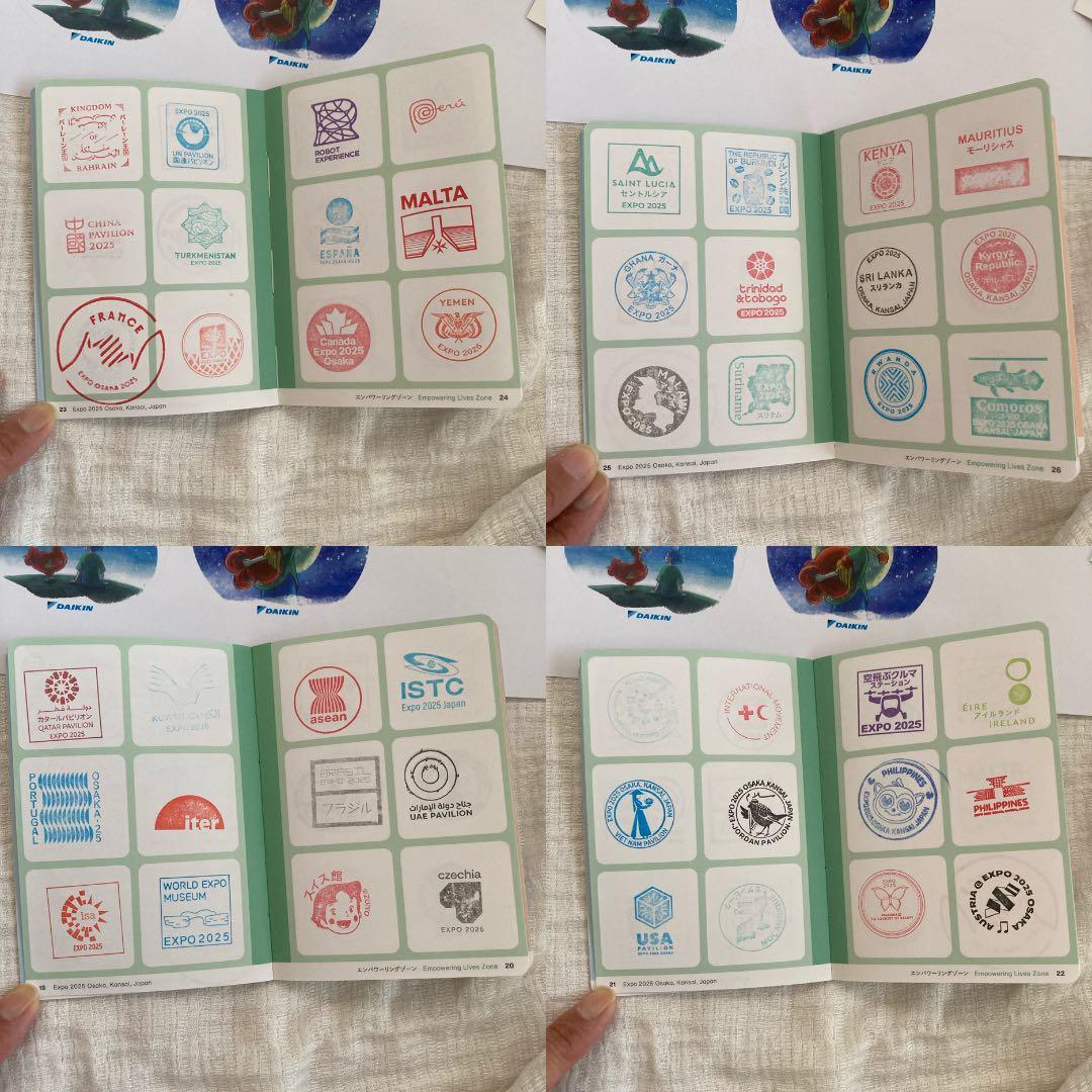 m*0様 関西万博 スタンプパスポート サテライト コンプリート　ミャクミャク