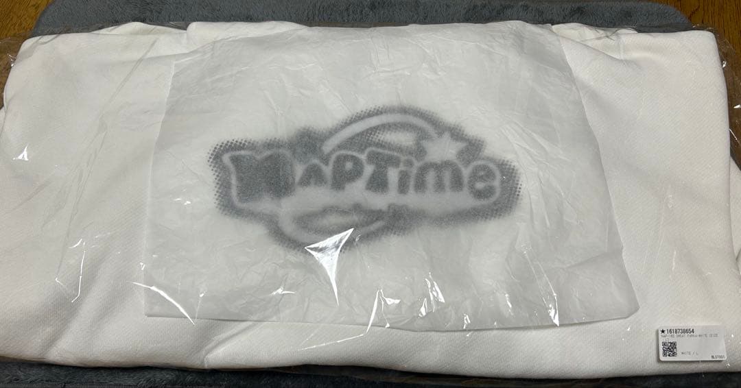 Naptime フード付きスウェットパーカー　ホワイトLサイズ