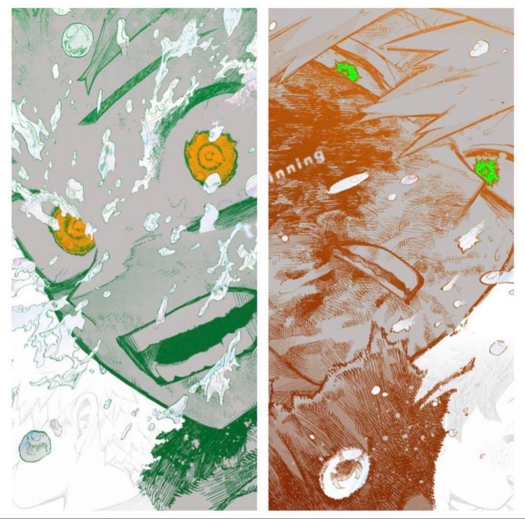 a*a様 A2アートポスター2枚セット　ヒロアカ原画展　緑谷　爆轟