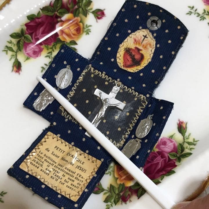 聖品 お守り アンティーク ヴィンテージ イエスキリスト ロザリオ