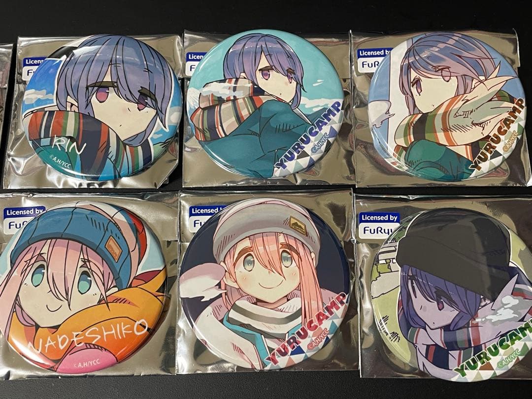 ゆるキャン△ 缶バッジ　志摩リン　各務原なでしこ　セット　新品未使用