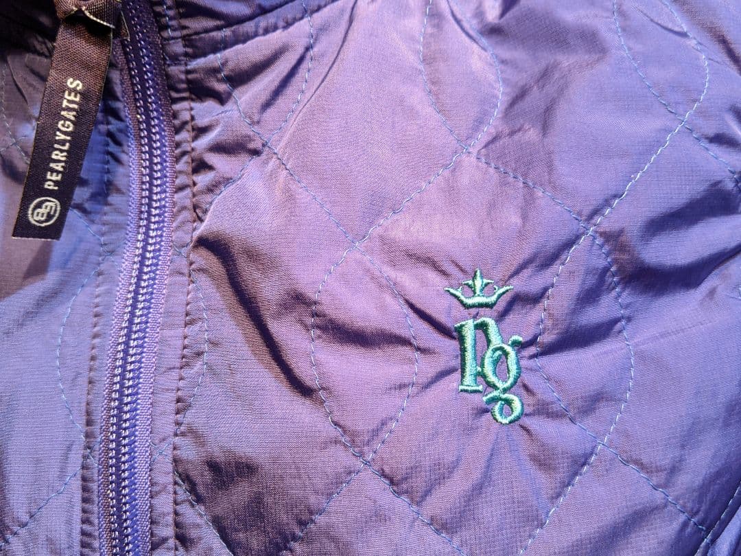 パーリーゲイツ　キルティング　リバーシブル　ナイロン　中綿　ベスト　ゴルフウェア