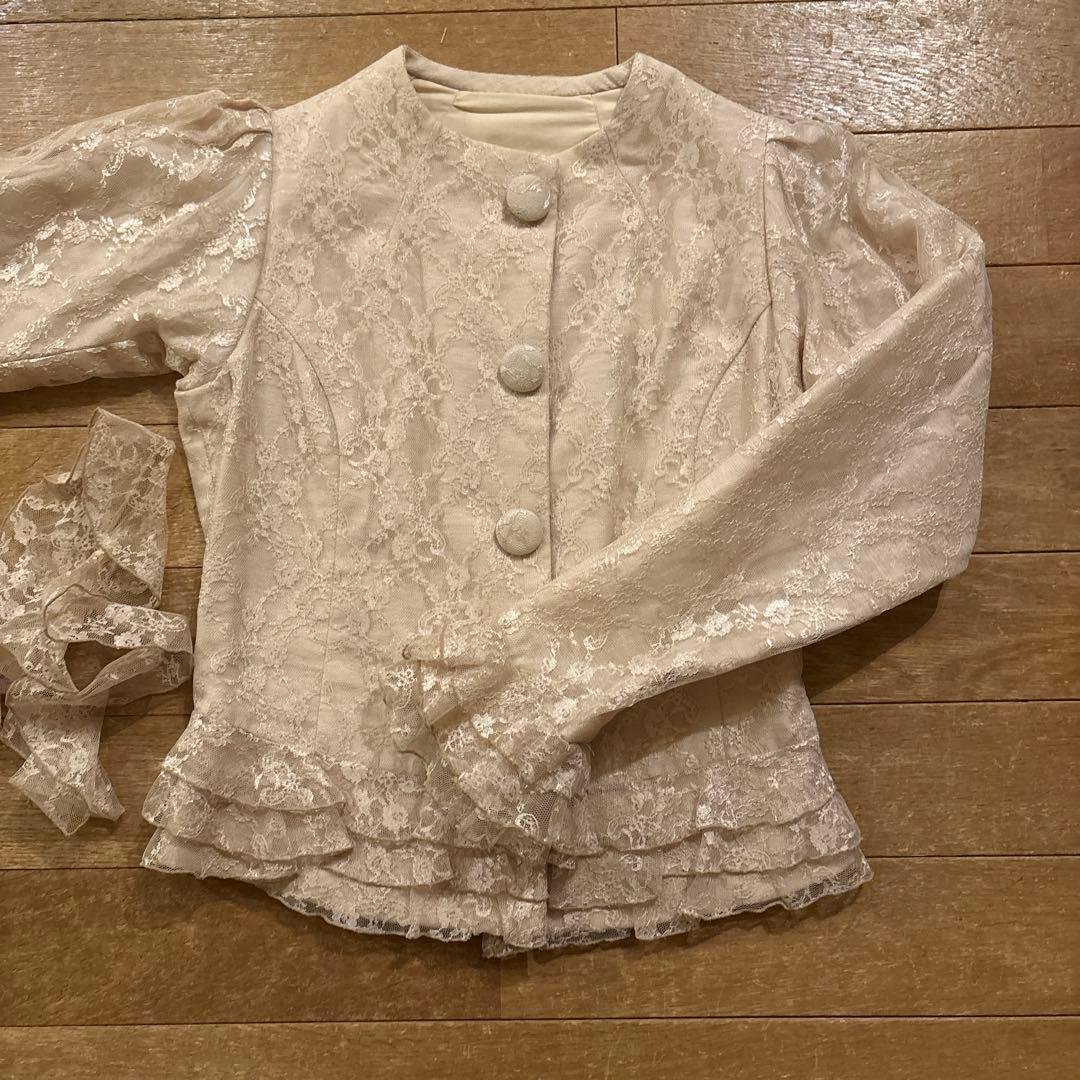 フラメンコ　ブラウス　レース　美品