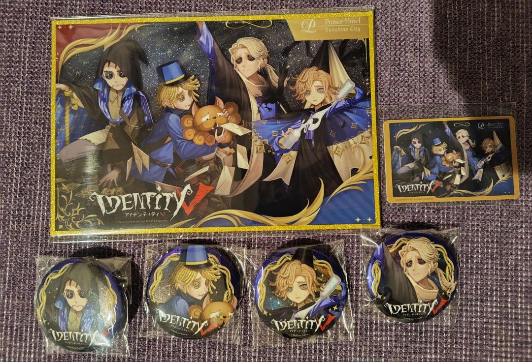 IdentityV 第五人格 プリンスホテル コラボ 缶バッジ 色紙 カードキー
