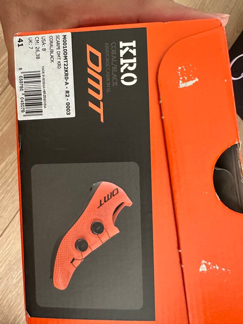 DMT KR0 オレンジ サイクリングシューズ 41