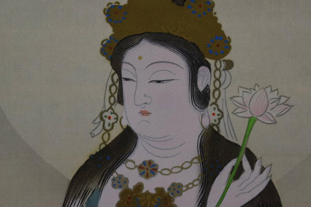 【真作】西国 三十三ヶ所霊場集印肉筆掛軸 /掛軸/名家伝来/AA-366