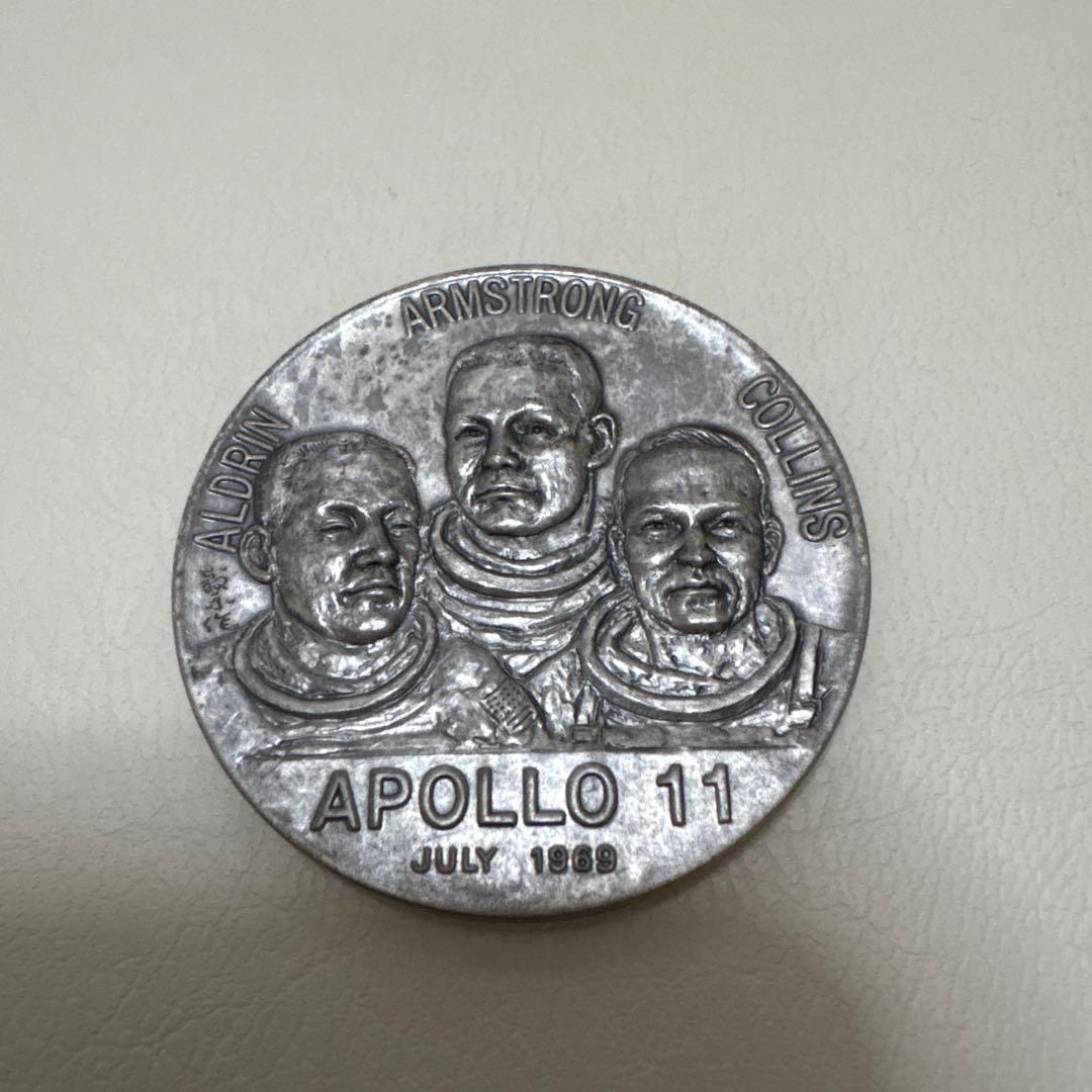 純銀 アポロ11号メダル 純銀 1969年製 記念メダル