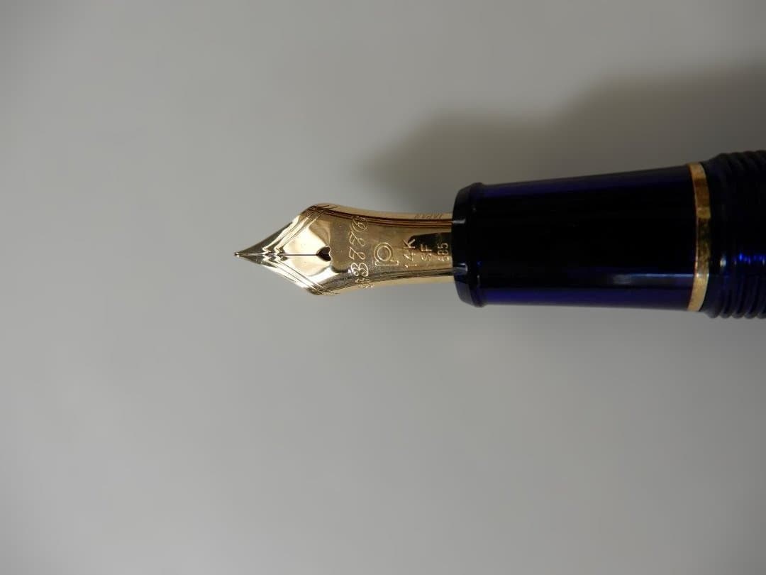 プラチナ万年筆 シャルトルブルー SF（細軟字） PNB-13000