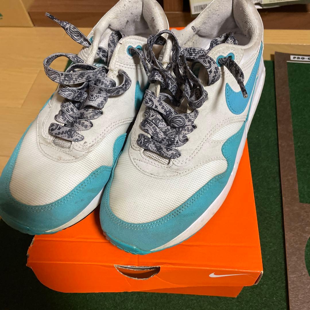 Nike Air Max 1 ホワイト/ターコイズ US8