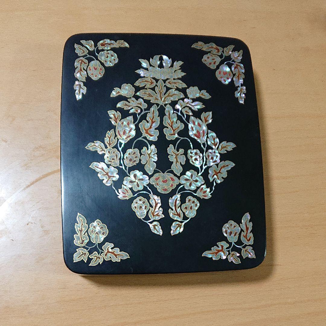 本田正人作螺鈿硯箱