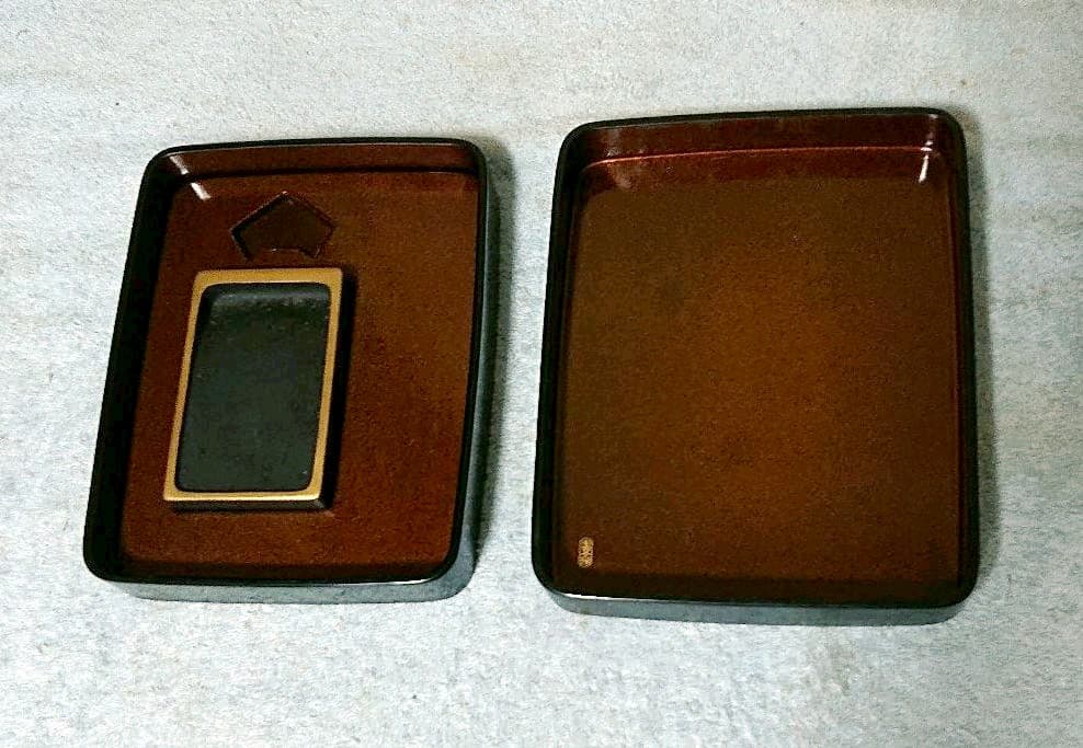 本田正人作螺鈿硯箱