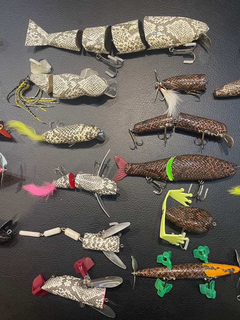 トップウォータールアーマグナムケイズ　アメリカンドリーム　蛇皮ルアー　まとめ売り