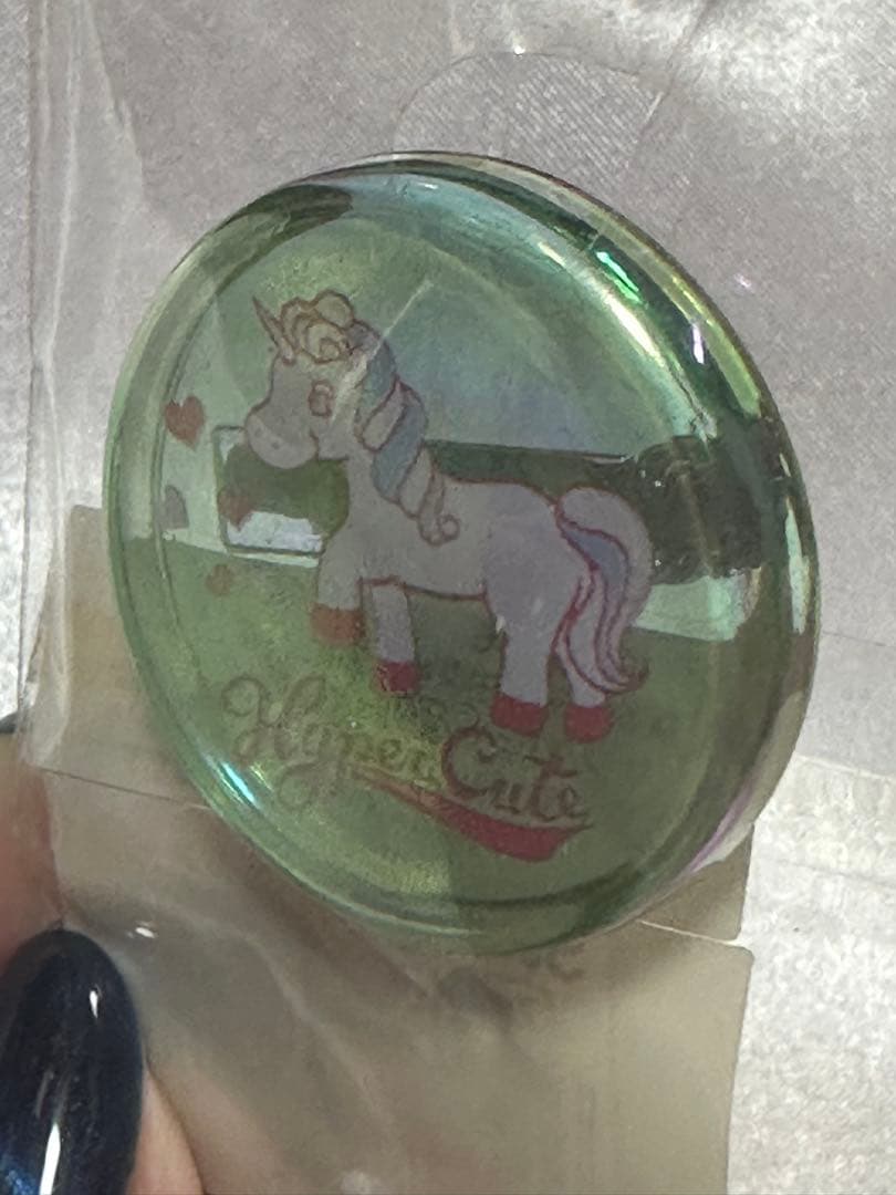 サンエックス　ユニコーン　オーロラバッジ　平成レトロ　san-x