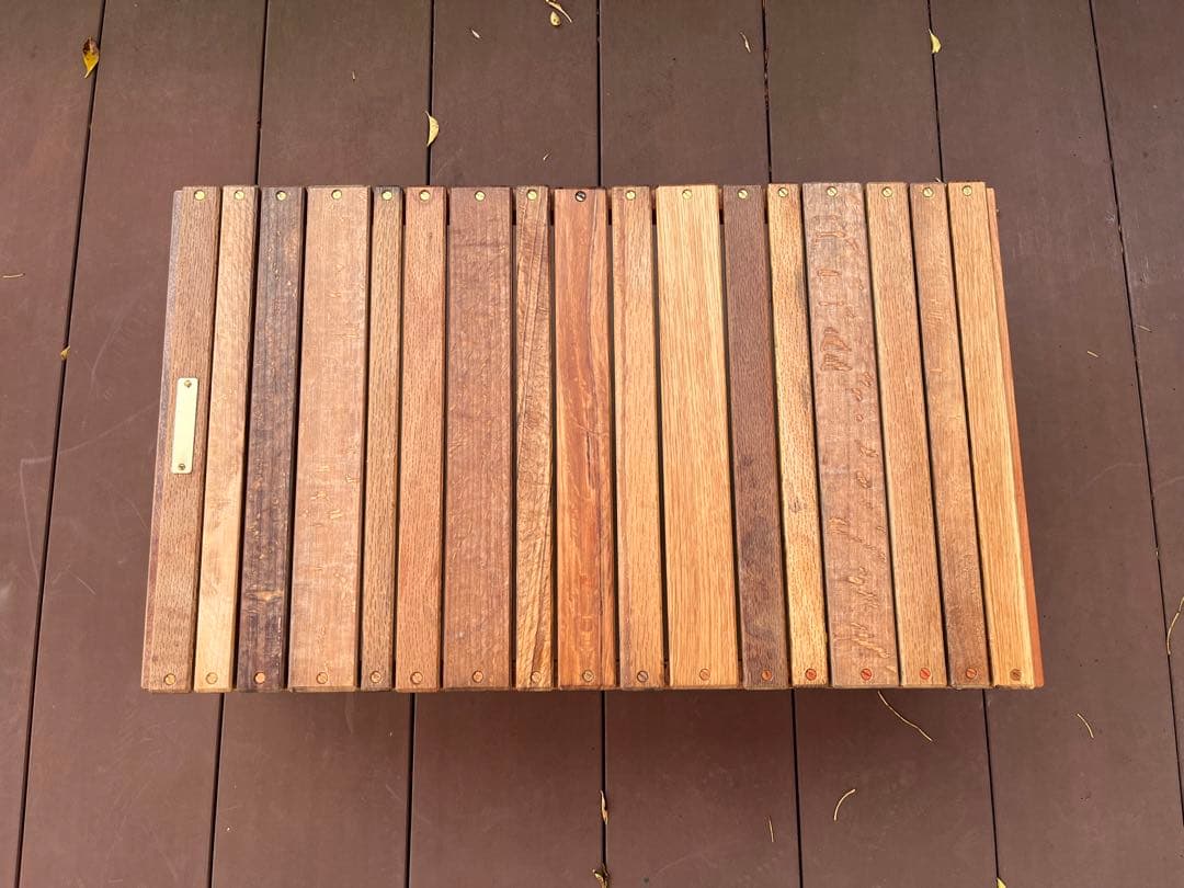 オーク材 フォールディングテーブル キャンプ