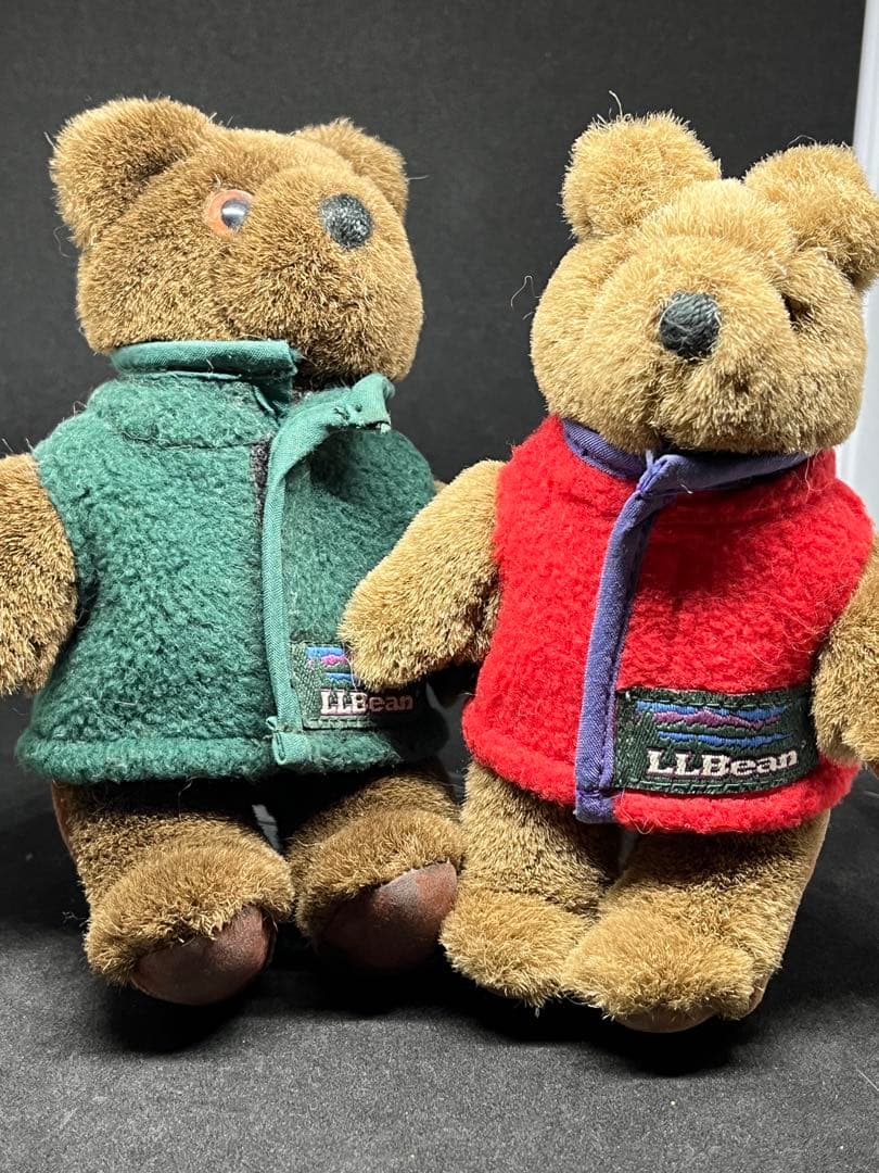 希少 L.L.Bean　エル・エル・ベア フィンガーパペットぬいぐるみ2体セット