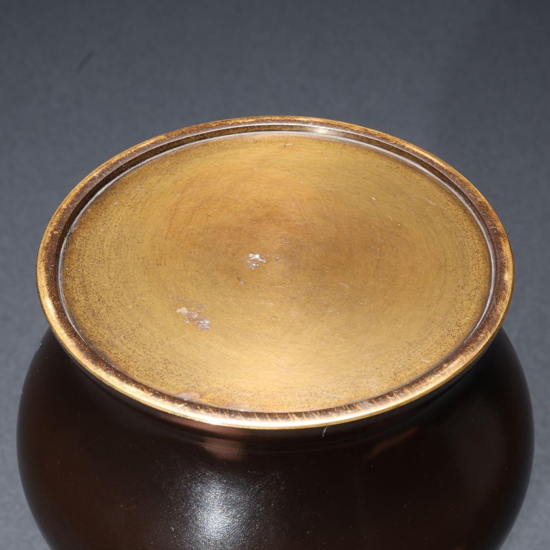 【茶道具】唐銅　皆具　秀峰　共箱　R1678