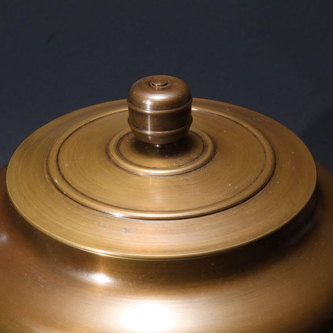 【茶道具】唐銅　皆具　秀峰　共箱　R1678