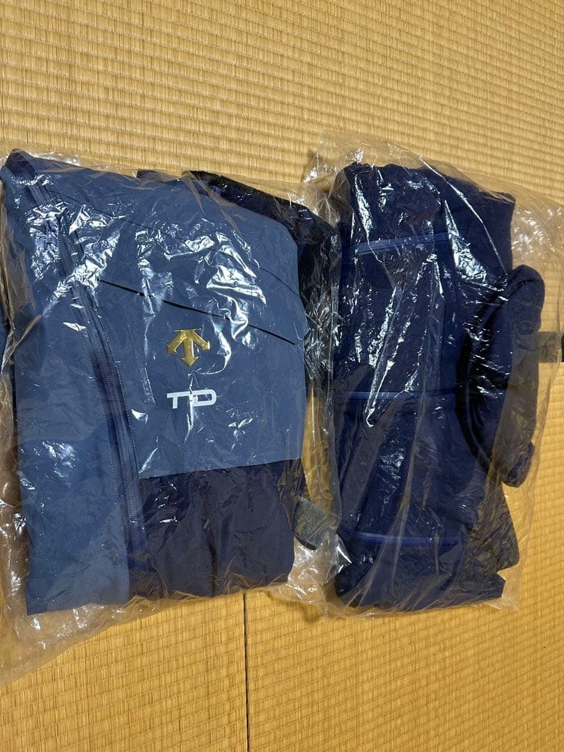 TD スキーウェア 上下セット ネイビー　チームデサント　デサントメイト