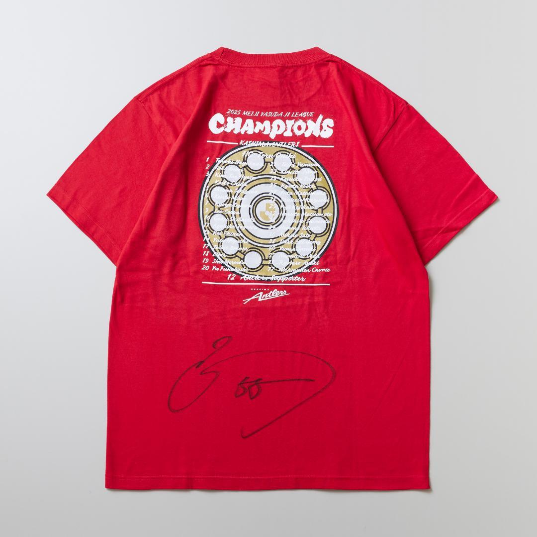 ゆ*華様 植田 直通選手のサイン入り「25Ｊ１リーグ優勝記念Tシャツ」