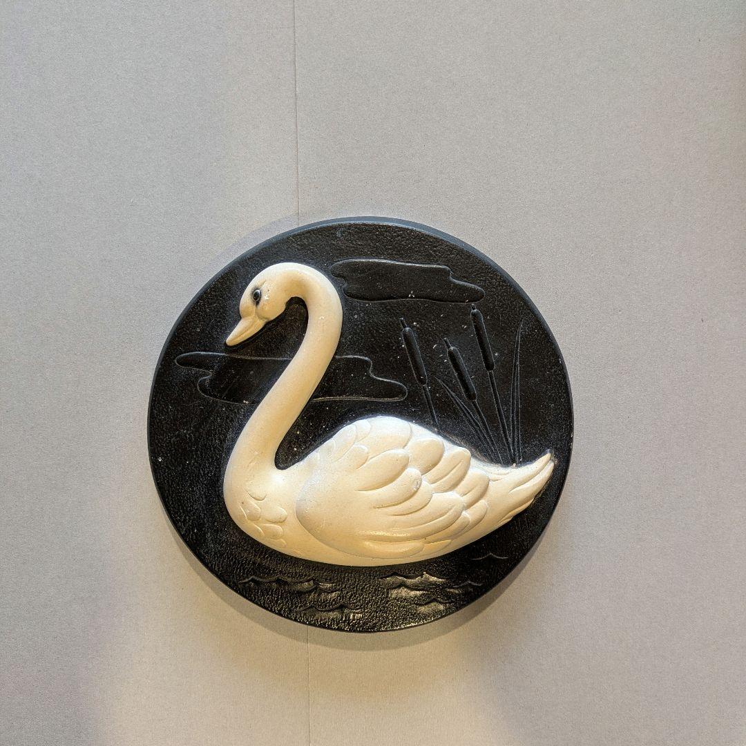 白鳥のウォールデコ　アンティーク2個セット　スワンウォールデコUSA