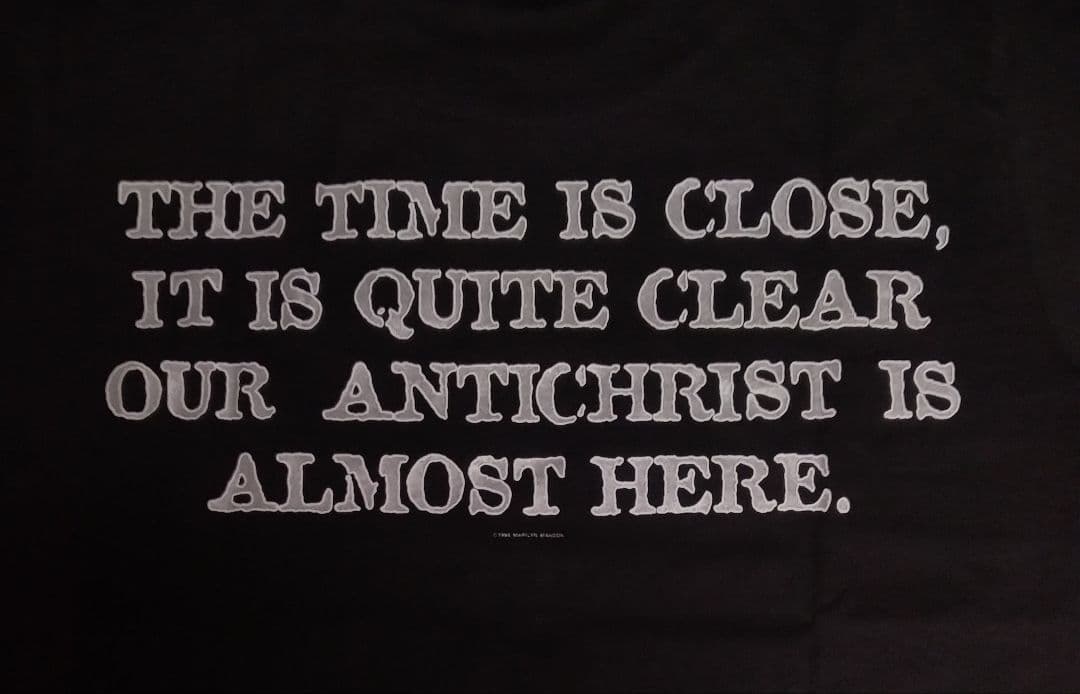 新品:マリリン・マンソン「ツアー・プリントTシャツ●M」THE END TOUR