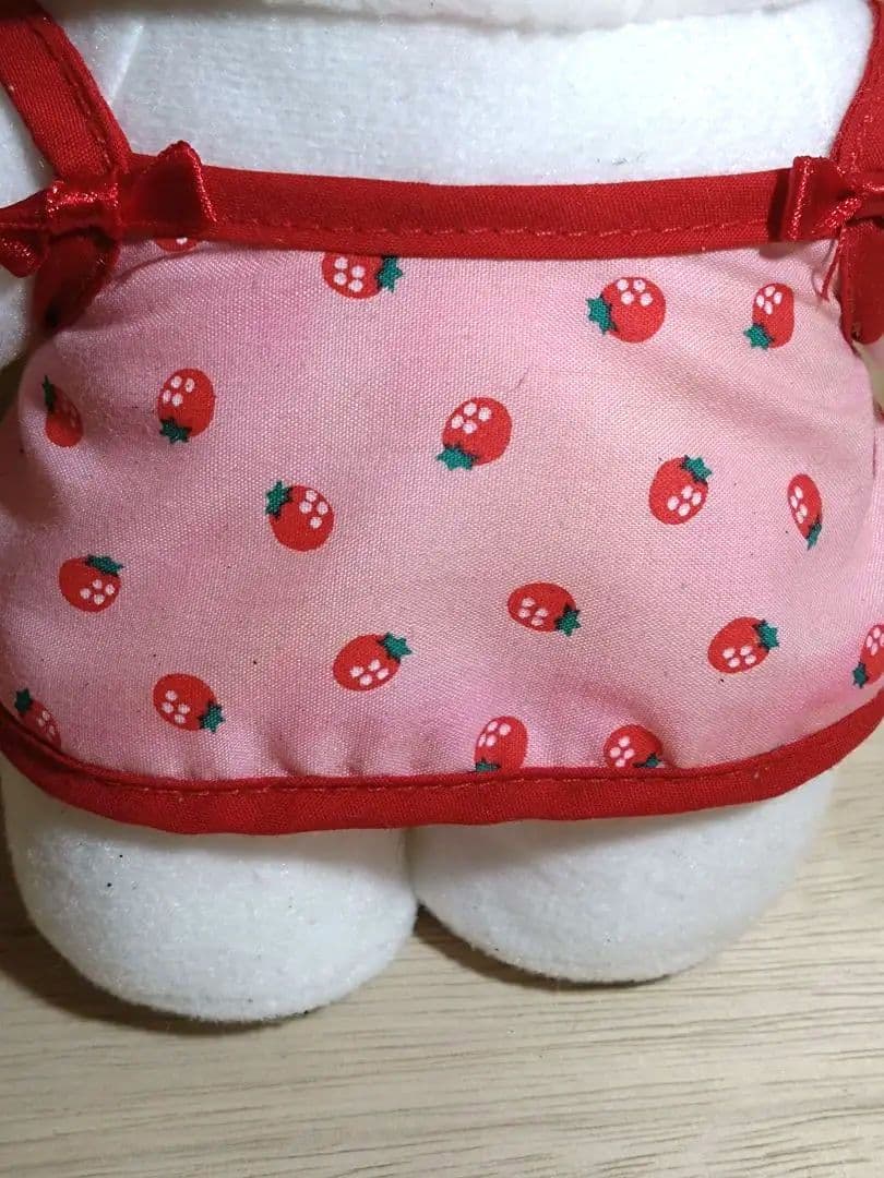 激レア☆イチゴ柄キャミソールキティ　ピンク　ぬいぐるみ　2002年　非売品