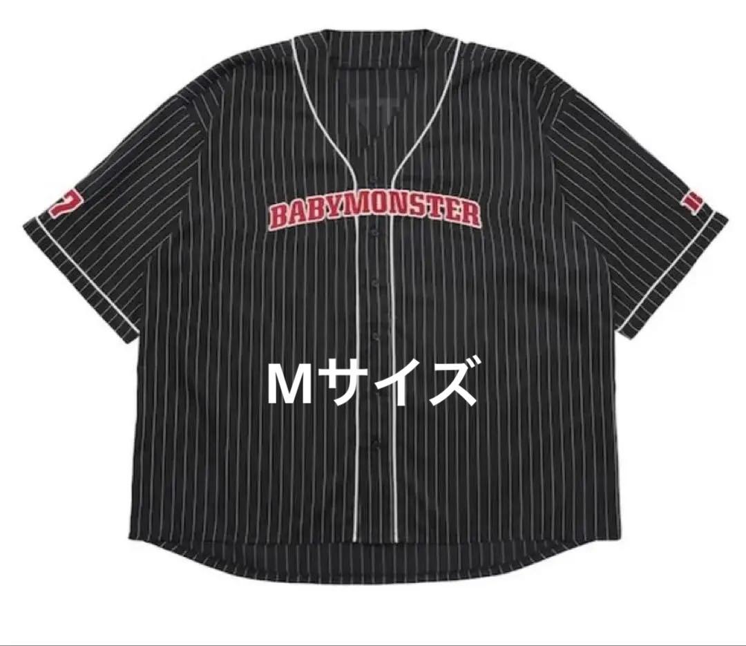 公式 ベビモン ベースボールシャツ BLACK 黒 Mサイズ