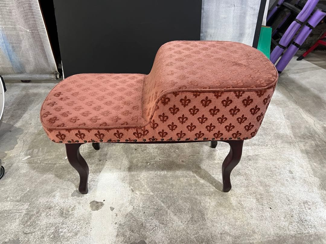 n*g様 アンティーク フランス風 ロココ調 猫脚 ラブソファ チェア 猫足 椅