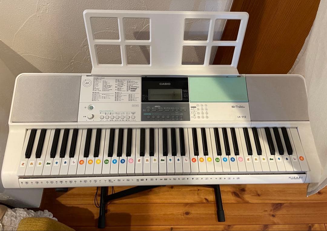 【中古】カシオ　LK-512 光る鍵盤 キーボー