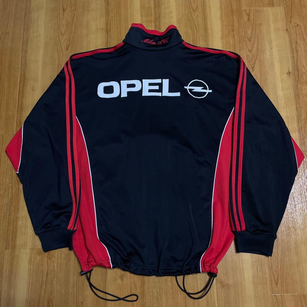 adidas ACミラン ジャージ 黒/赤アンセムジャケット