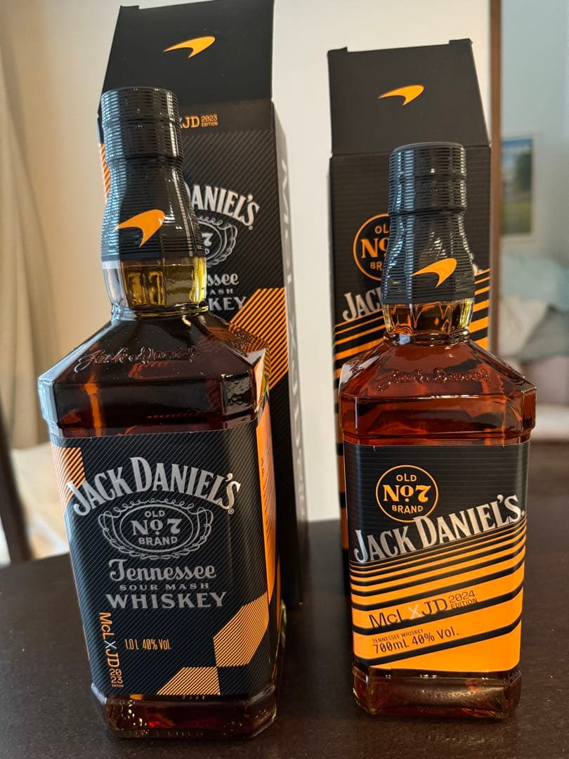 ジャックダニエル マクラーレンボトル 2023と2024 2本セット