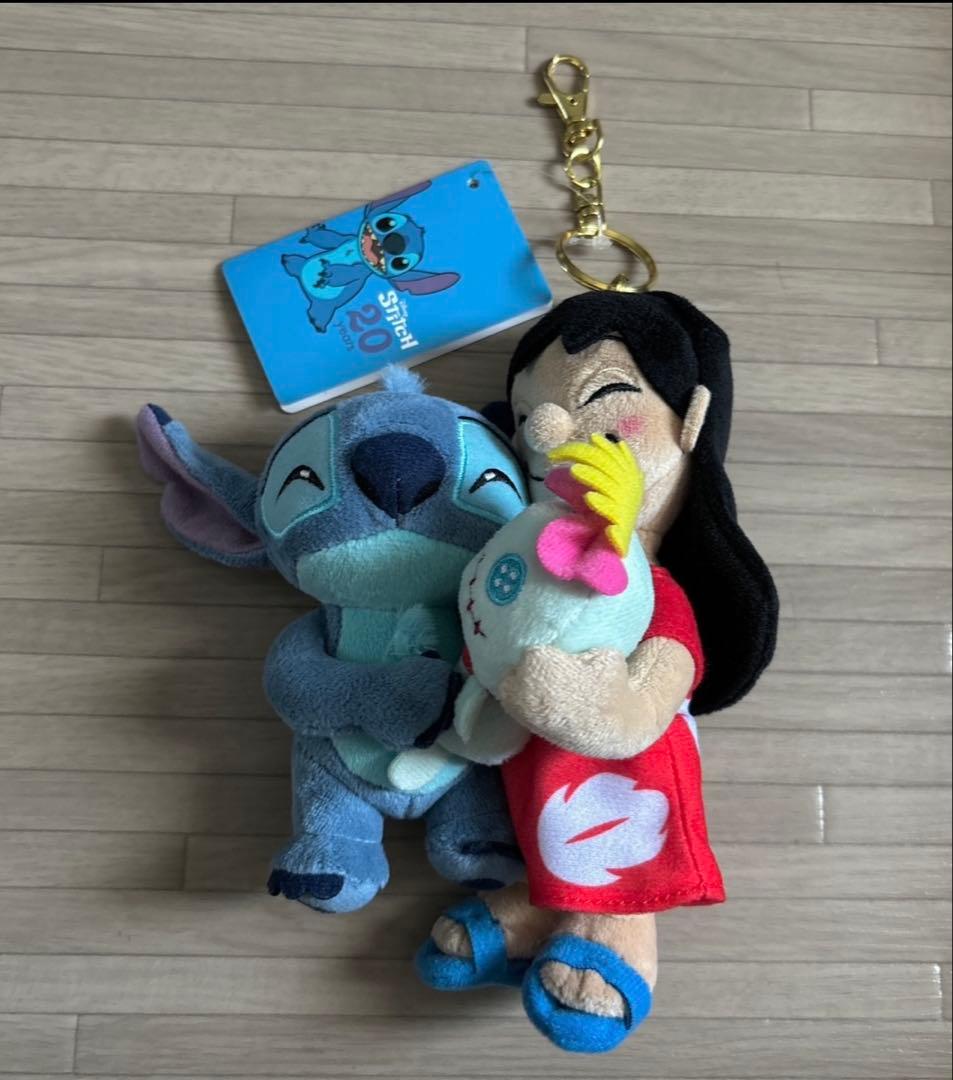 リロ&スティッチ ぬいぐるみキーホルダー
