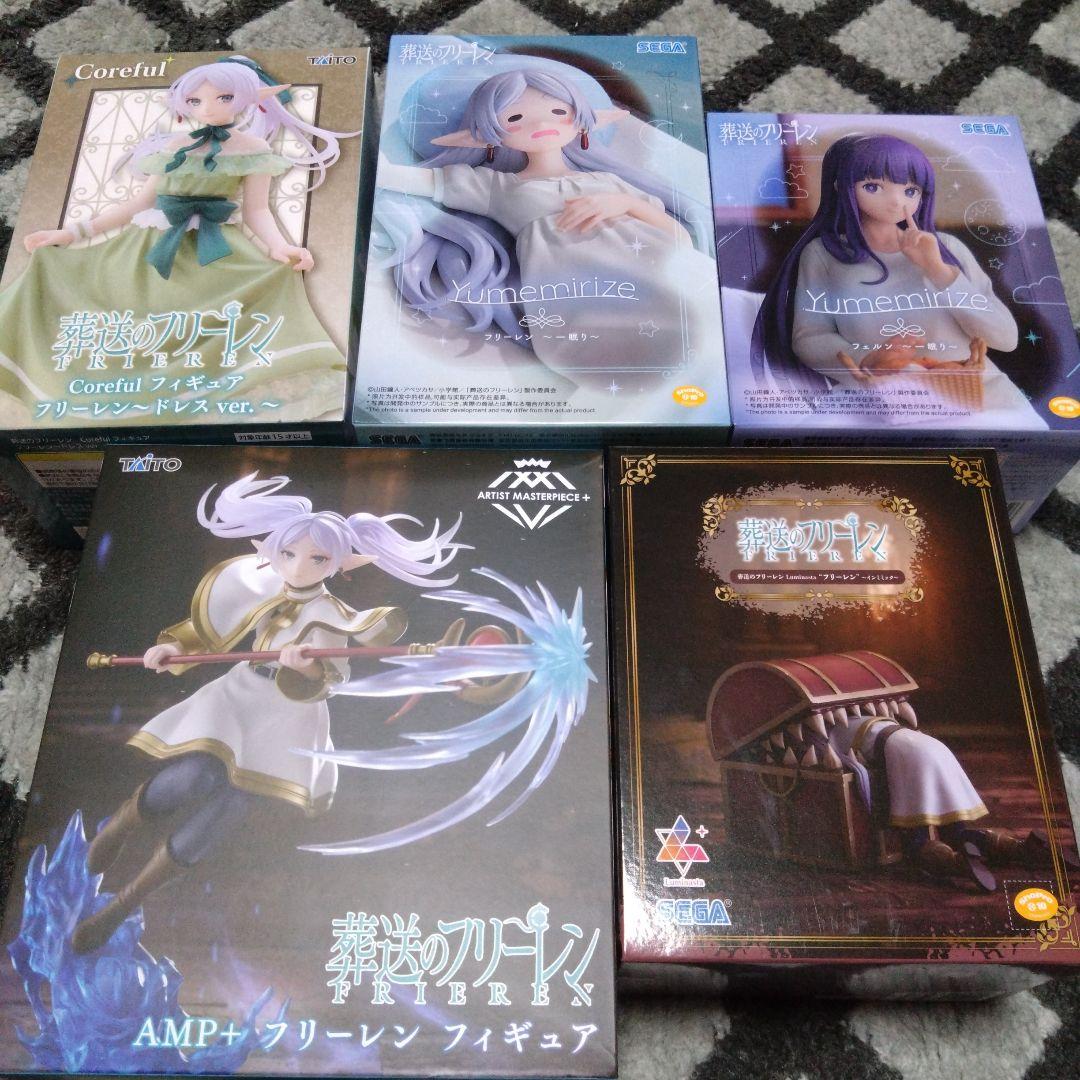 葬送のフリーレン　プライズ　5点セット　ミミック　眠り　AMP＋　ドレス