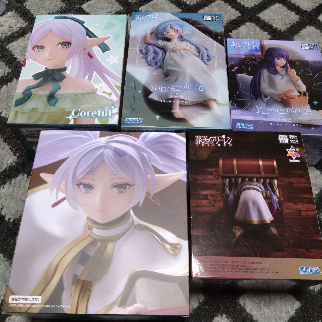 葬送のフリーレン　プライズ　5点セット　ミミック　眠り　AMP＋　ドレス