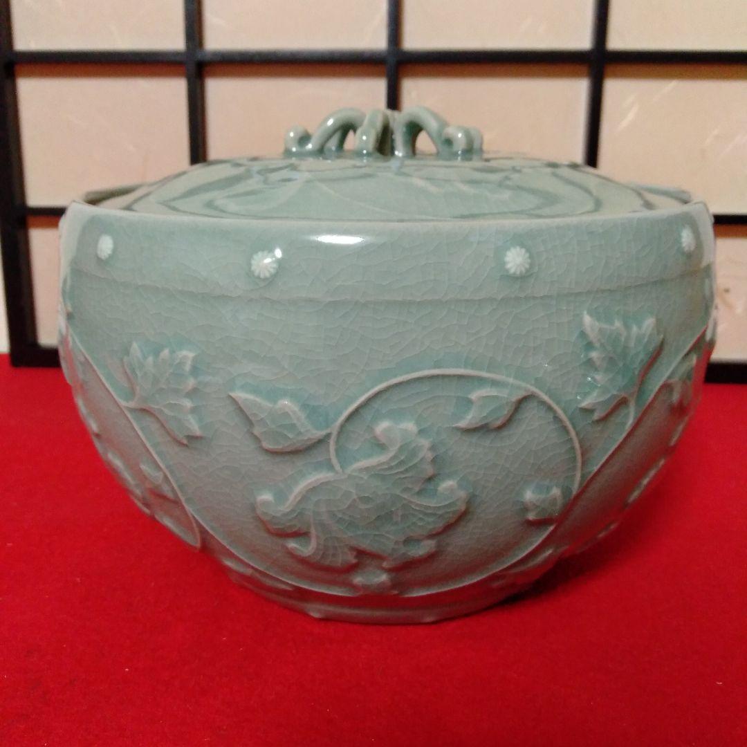 韓国陶芸作家　金世龍作　高麗青磁水指